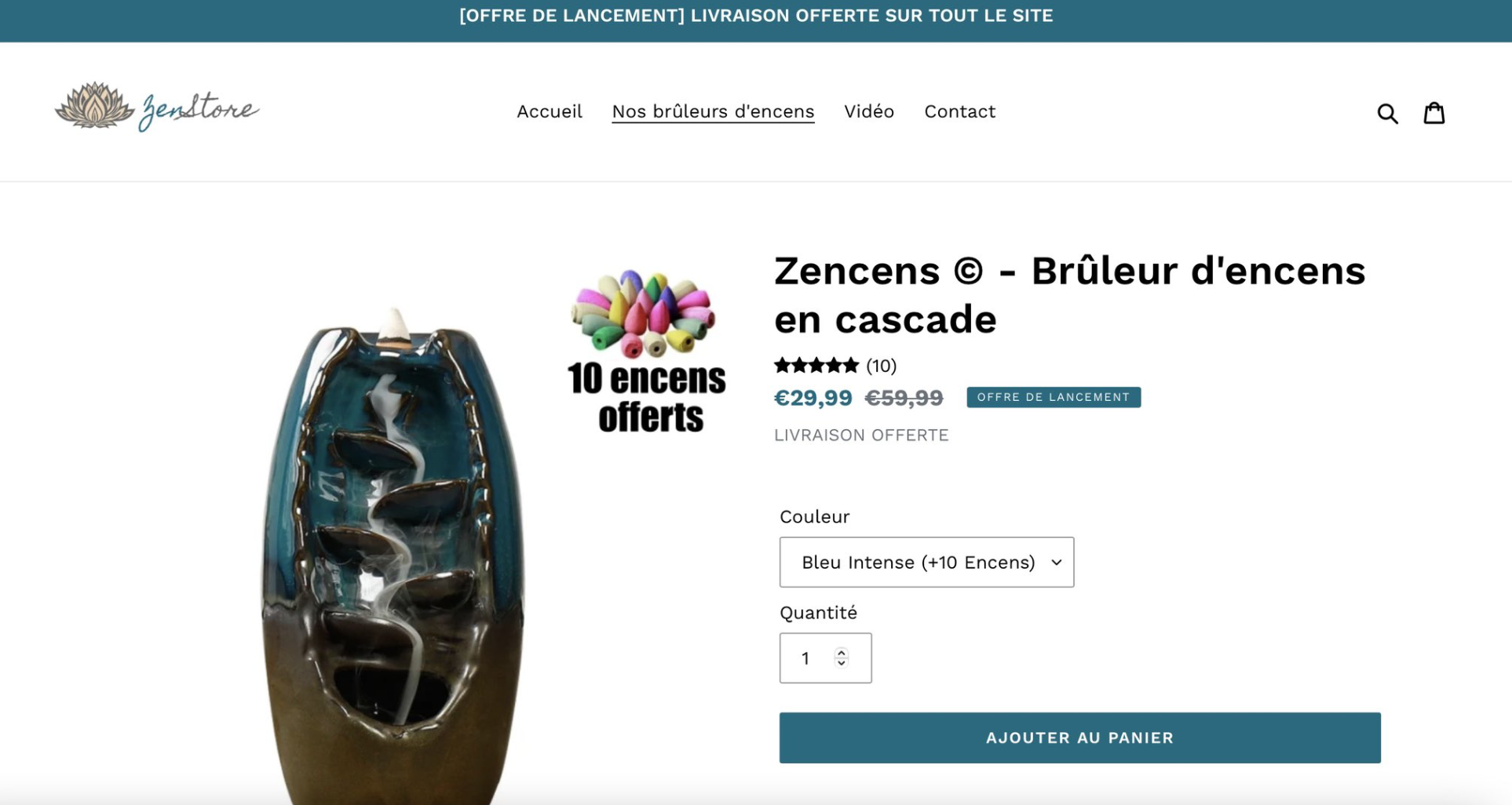 Ma boutique e-commerce de l'époque