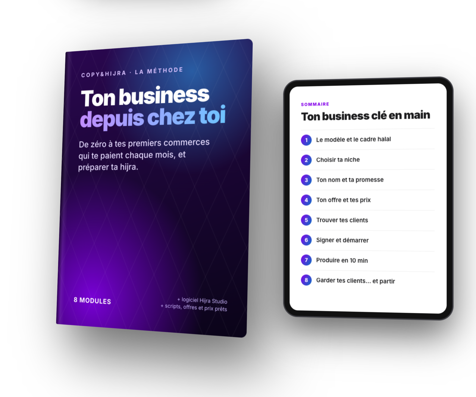 L'ebook Copy&Hijra et son sommaire